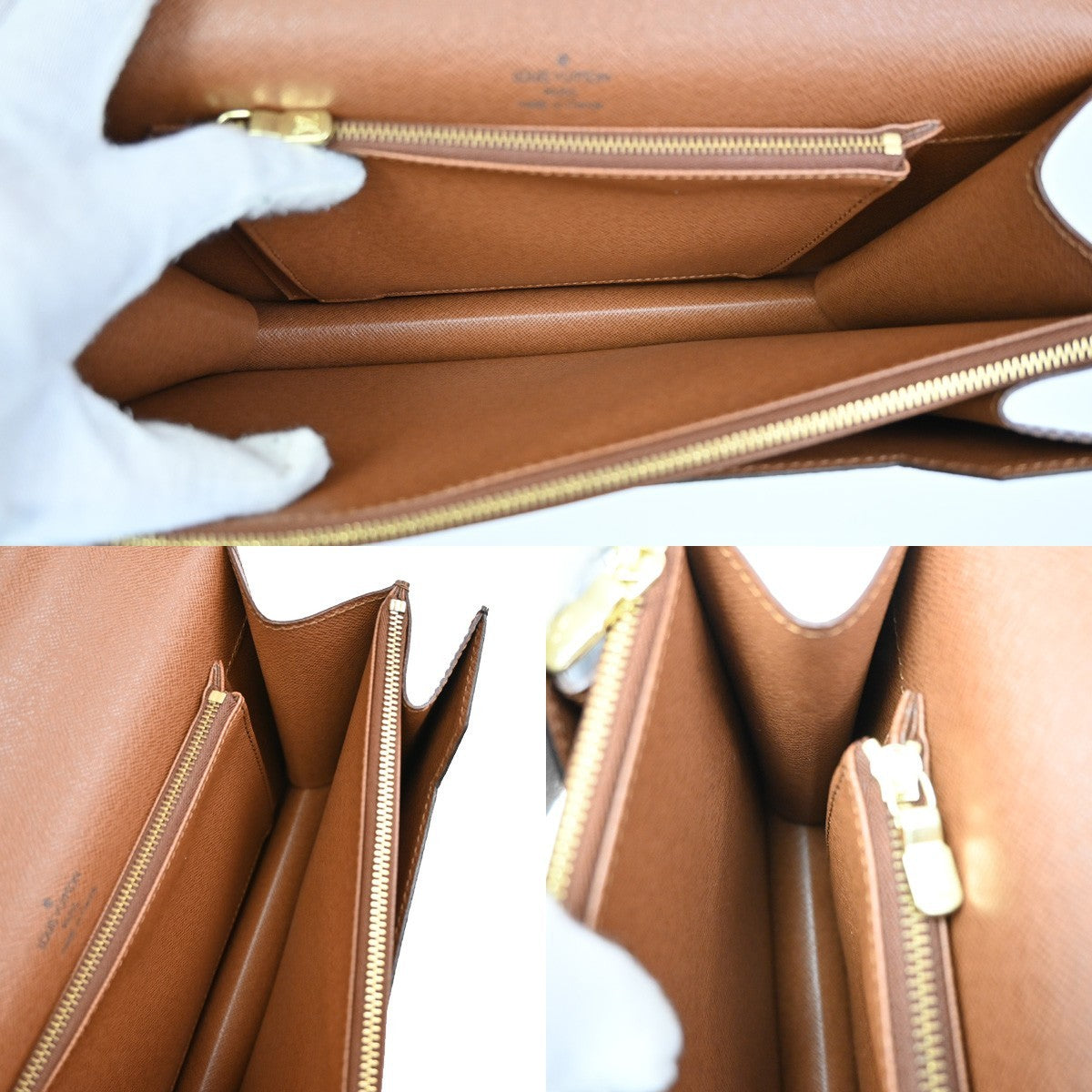 LOUIS VUITTON Concorde Hand Bag Monogram Leather Brown France M51190 90KB989