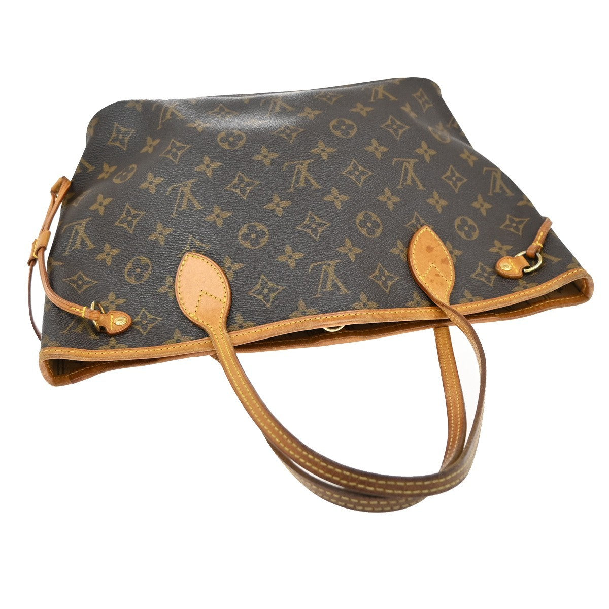 LOUIS VUITTON Neverfull PM Shoulder Tote Bag Monogram Leather BN M40155 97KB302