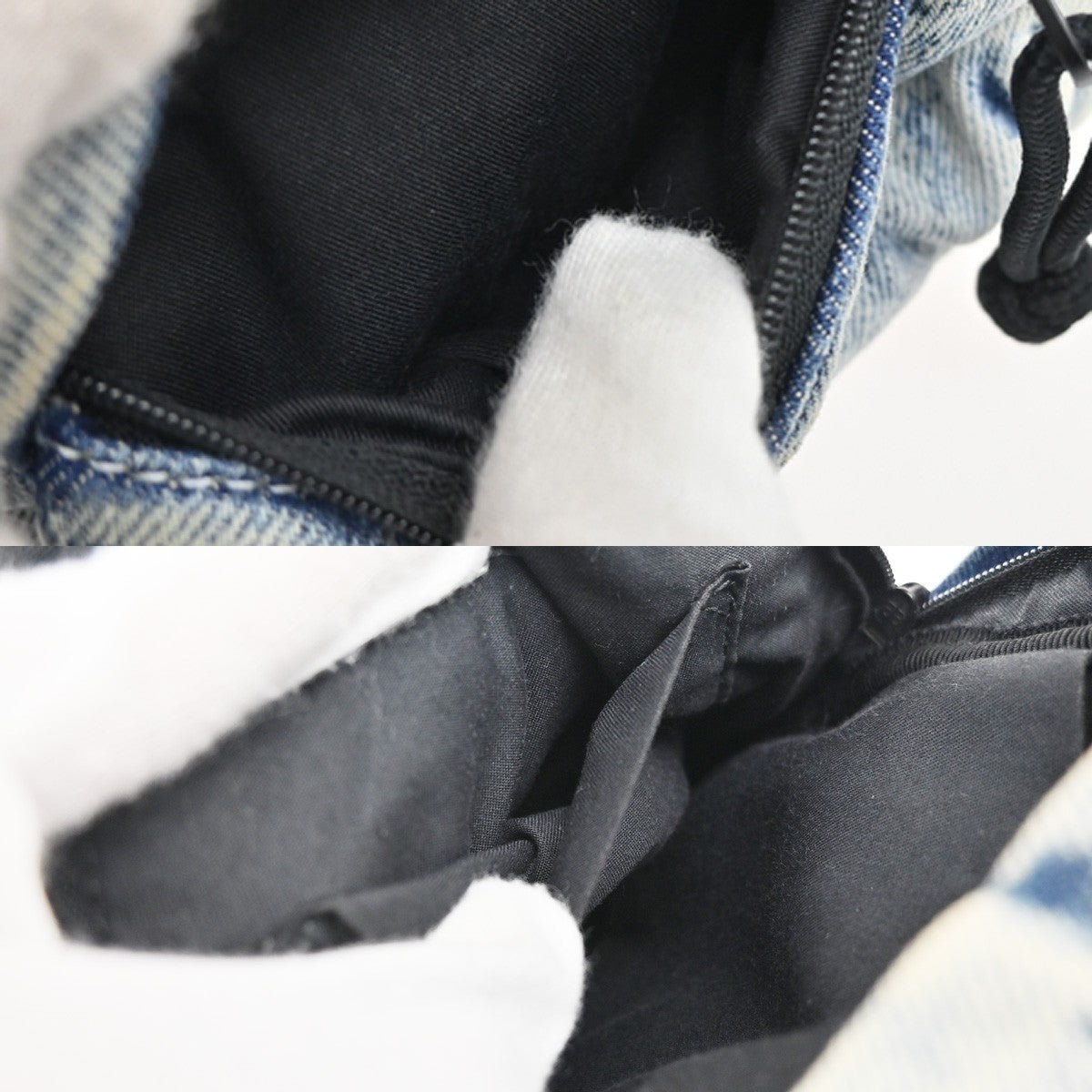 BALENCIAGA Logo Explorer 2Way Mini Shoulder Bag Canvas Denim Blue 38FC150