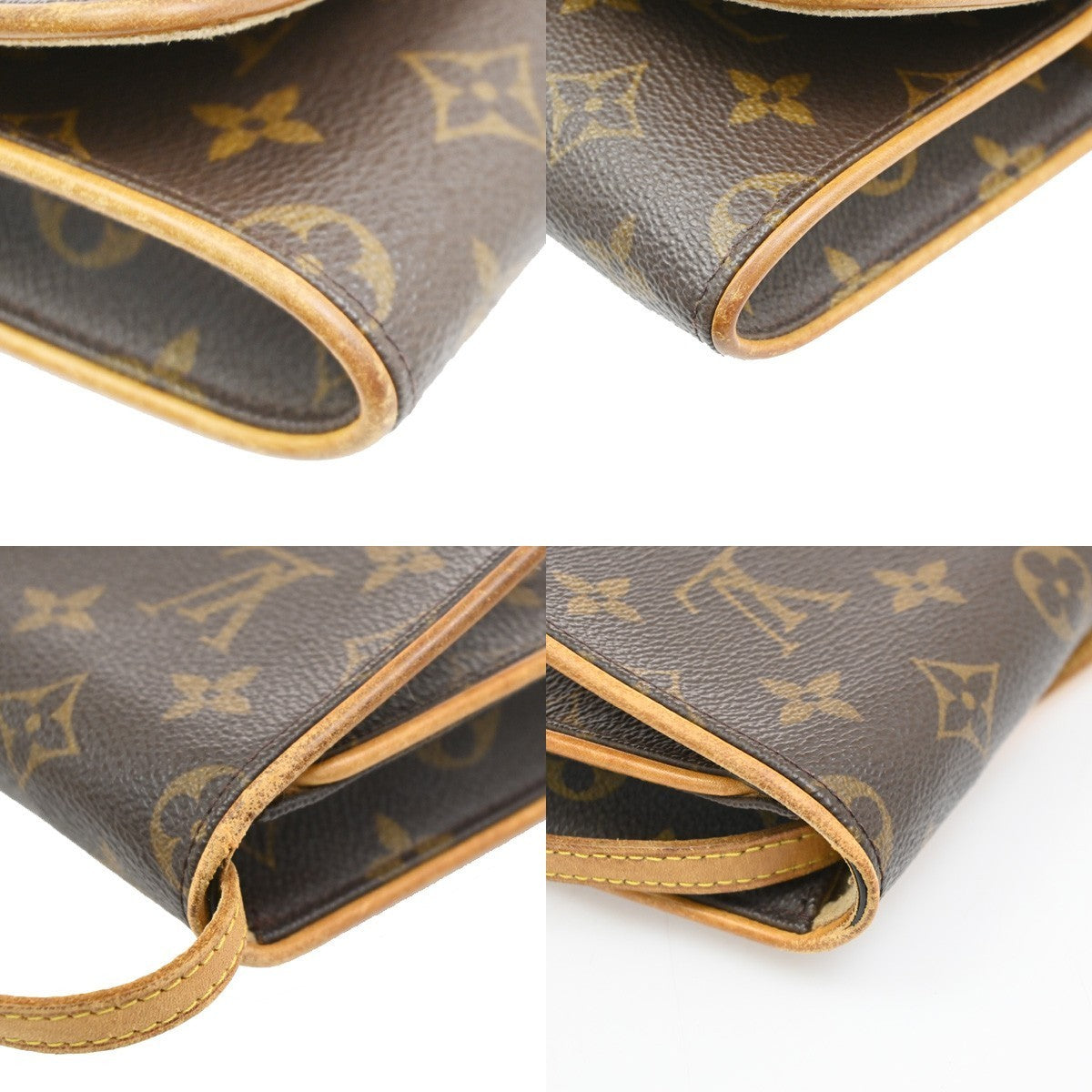 LOUIS VUITTON Pochette Twin GM 2Way Shoulder Bag Monogram Brown M51852 65PA069