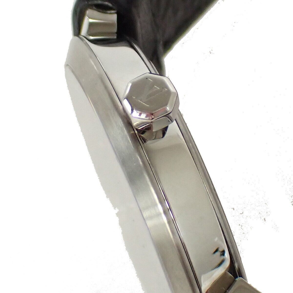 LOUIS VUITTON Tambour Slim Eclipse GM Wristwatch Quartz Q1DM0 Stainless 689LC514