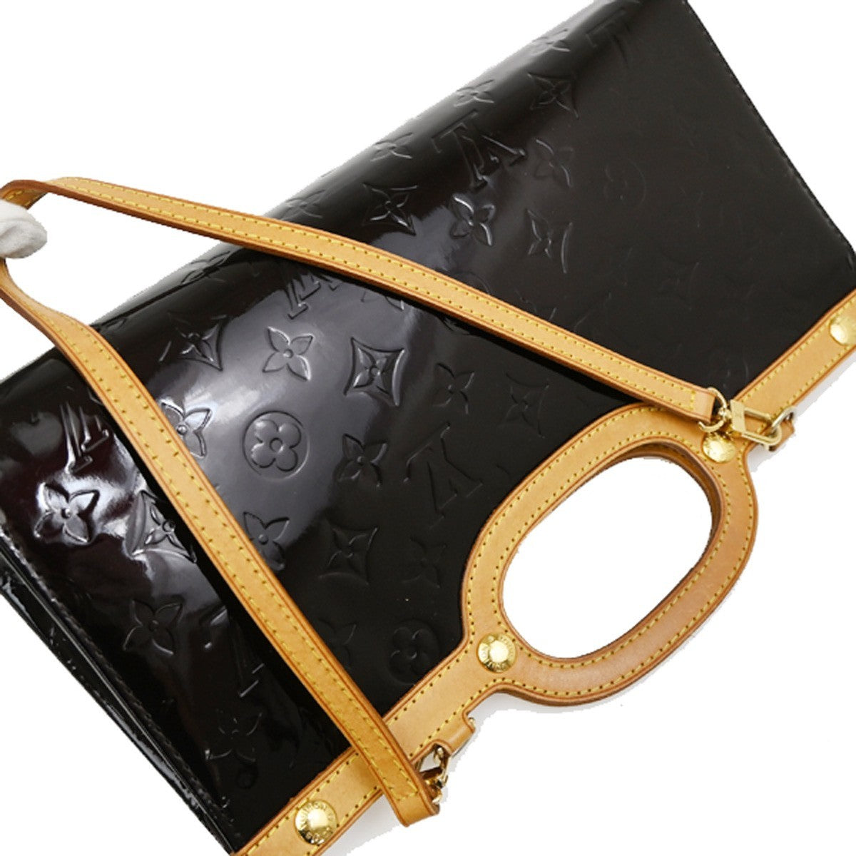 LOUIS VUITTON Roxbury Drive 2Way Hand Bag Monogram Vernis AE M91995 85KB543