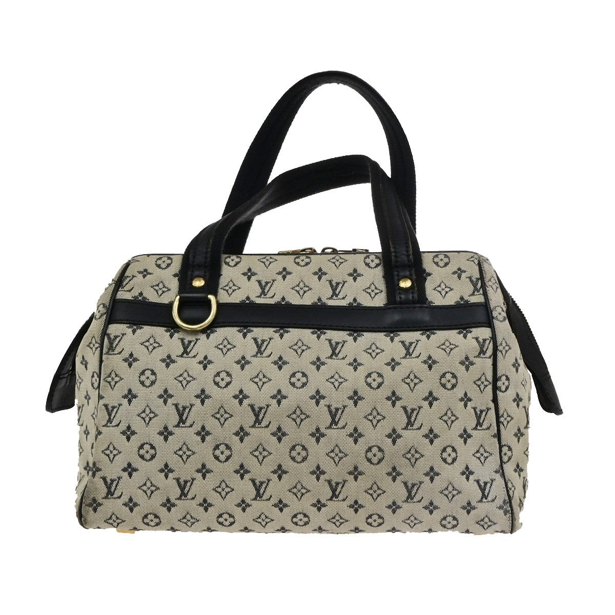 LOUIS VUITTON Josephine PM Hand Bag Monogram Mini Canvas Blue M92049 67YH046