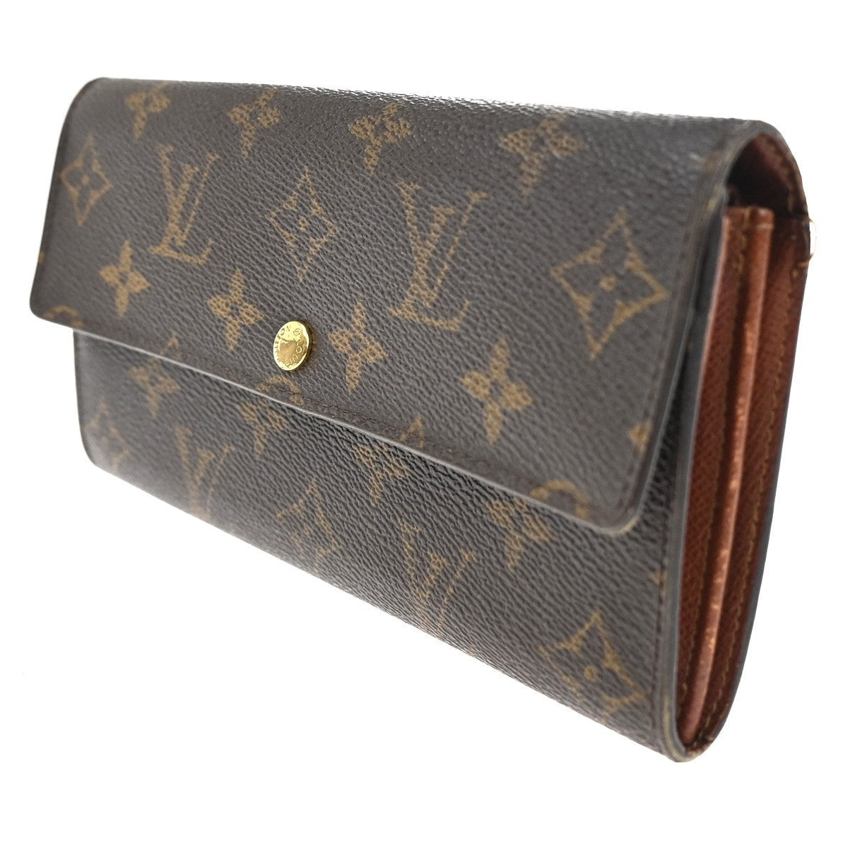 LOUIS VUITTON Porte Monnaie Credit Long Bifold Wallet Monogram BN M61725 07KC413