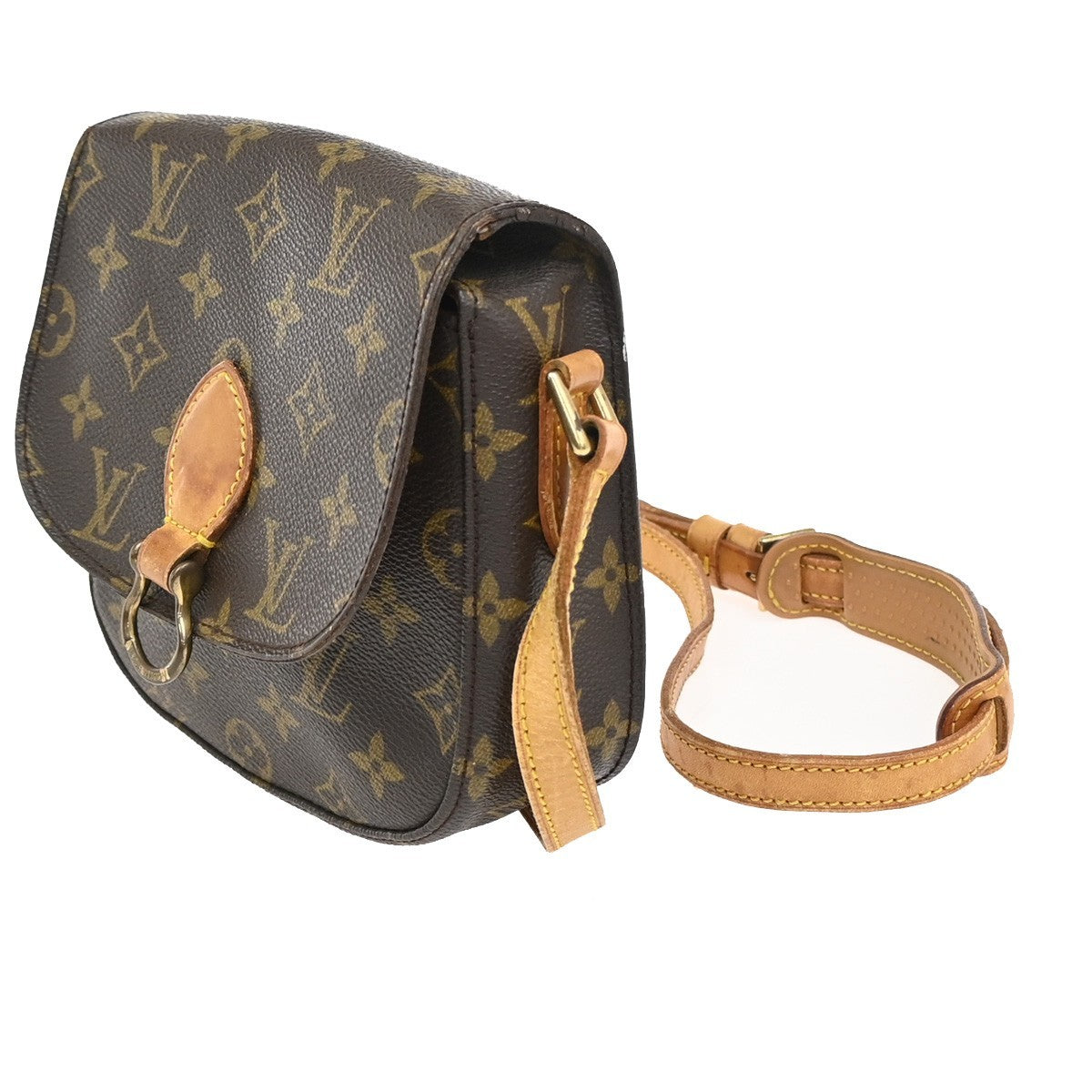 LOUIS VUITTON Mini Saint Cloud Shoulder Bag Monogram Leather BN M51244 39KC190