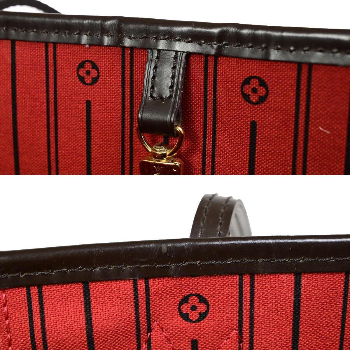 LOUIS VUITTON Neverfull MM Shoulder Bag Damier Ebene Leather BN N51105 29SJ002