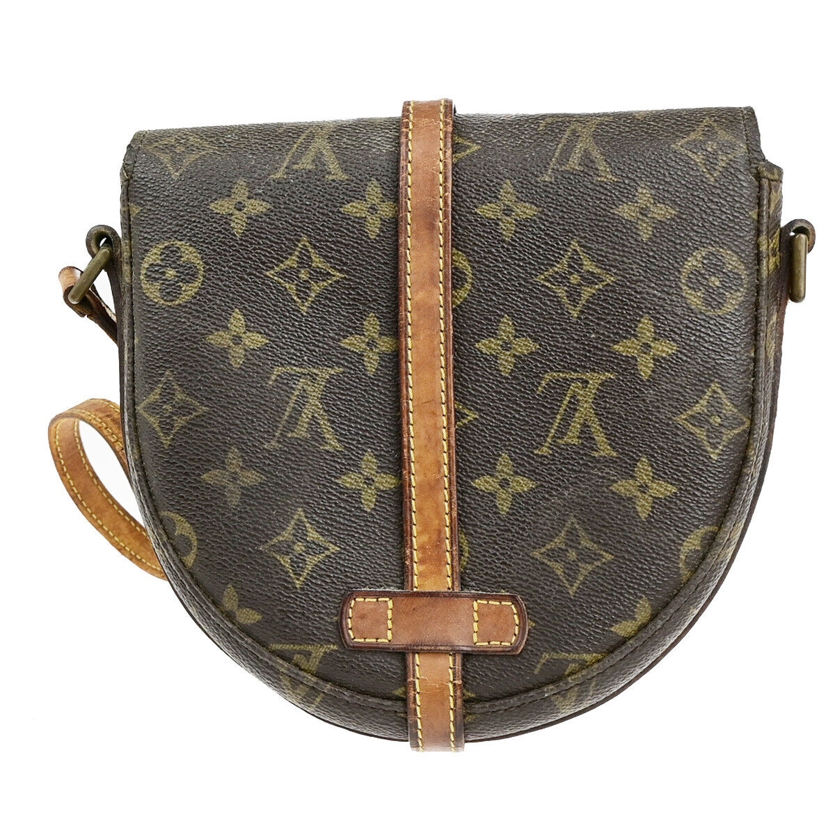 LOUIS VUITTON Chantilly PM Shoulder Bag Monogram Leather Brown M51234 60YG608