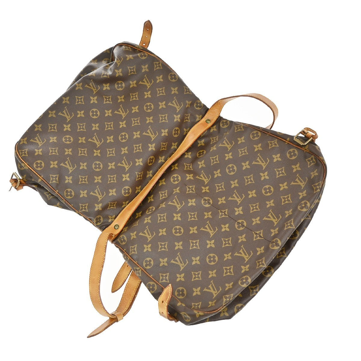 LOUIS VUITTON Saumur 35 Shoulder Bag Monogram Leather BN France M42254 87EG370
