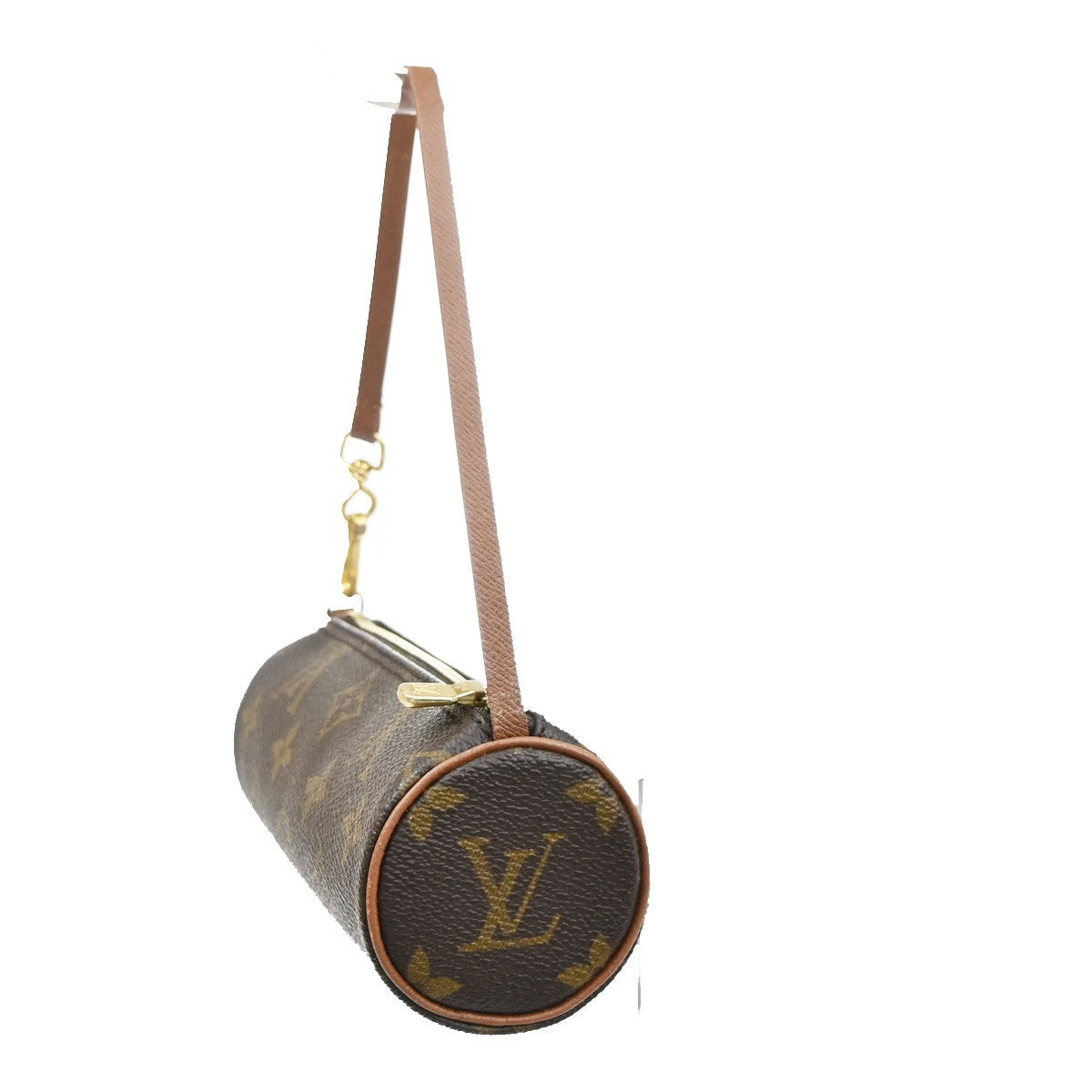 LOUIS VUITTON Mini Papillon Pouch Hand Bag Monogram Brown France 62SA088