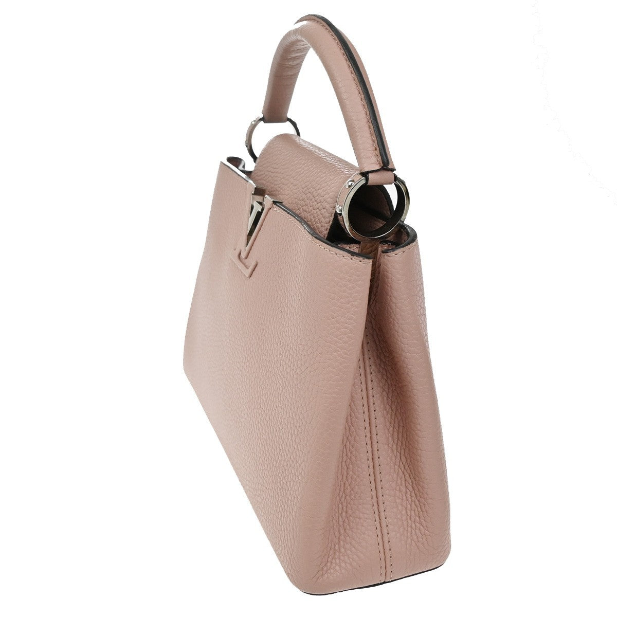 LOUIS VUITTON LV LOGO Capucines BB Hand Bag Leather Pink M22178 300RF767