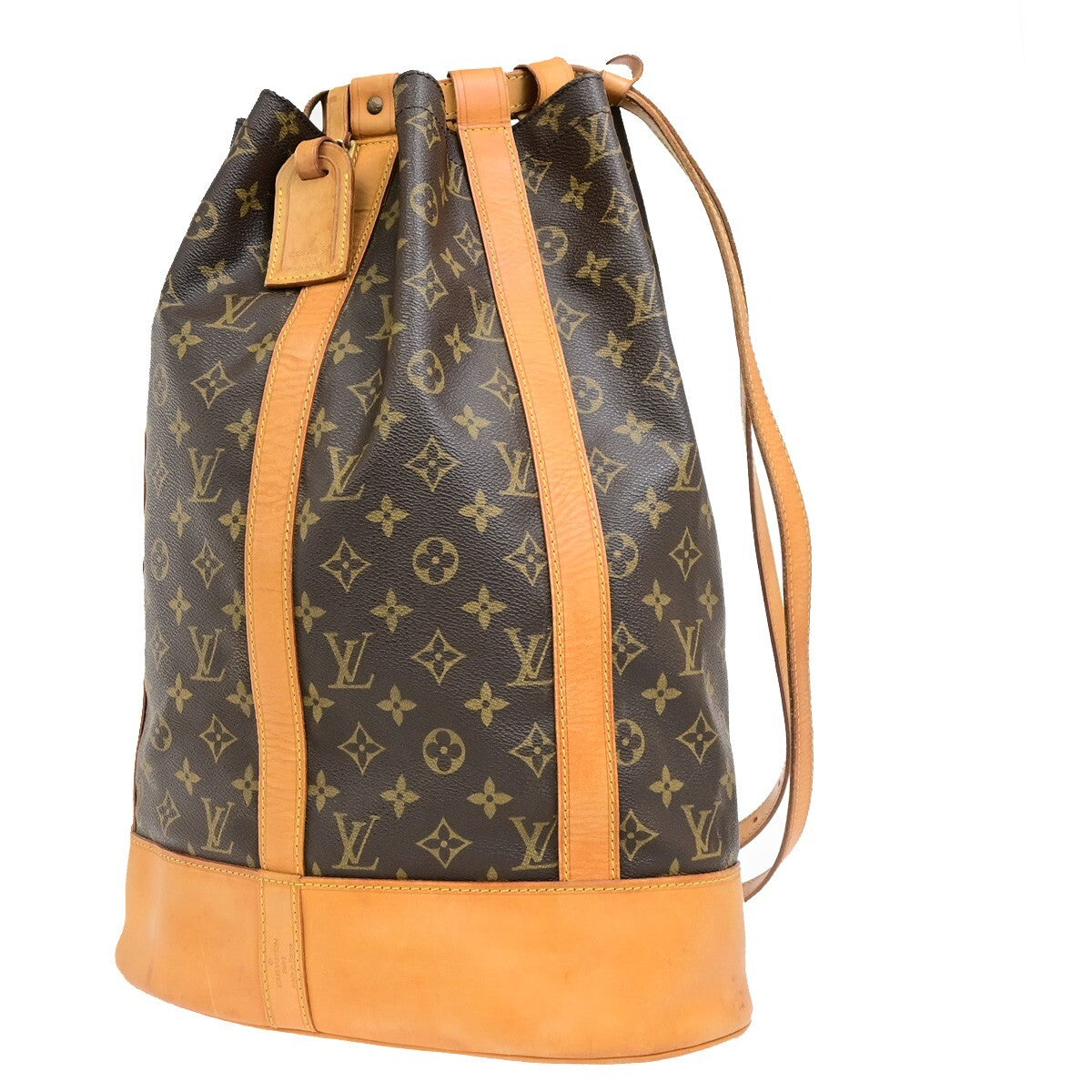 LOUIS VUITTON LV Randonnee GM Shoulder Bag Monogram Leather Brown M42244 11EE124