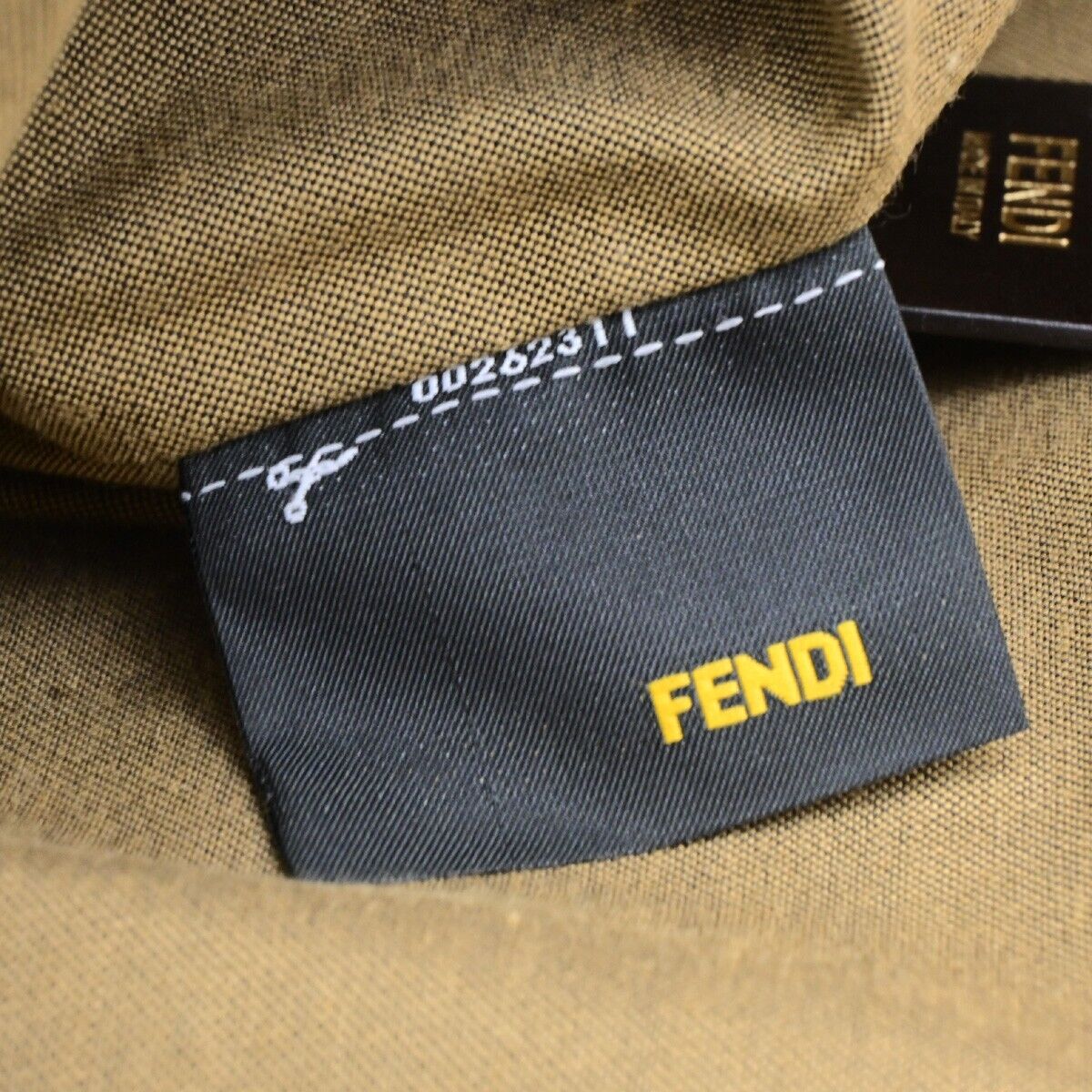 FENDI Logo Zucca Pattern Hand Tote Bag Canvas Leather Brown GHW Italy 77ED317