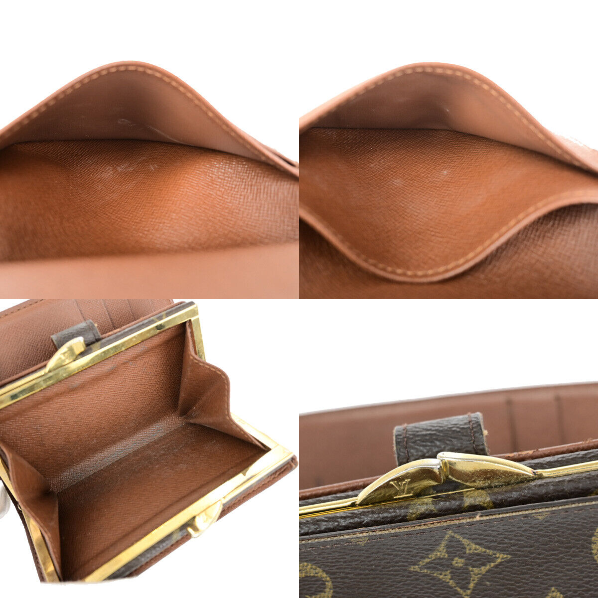 LOUIS VUITTON Porte Monnaie Viennois Bifold Wallet Monogram Brown M61663 07YE843