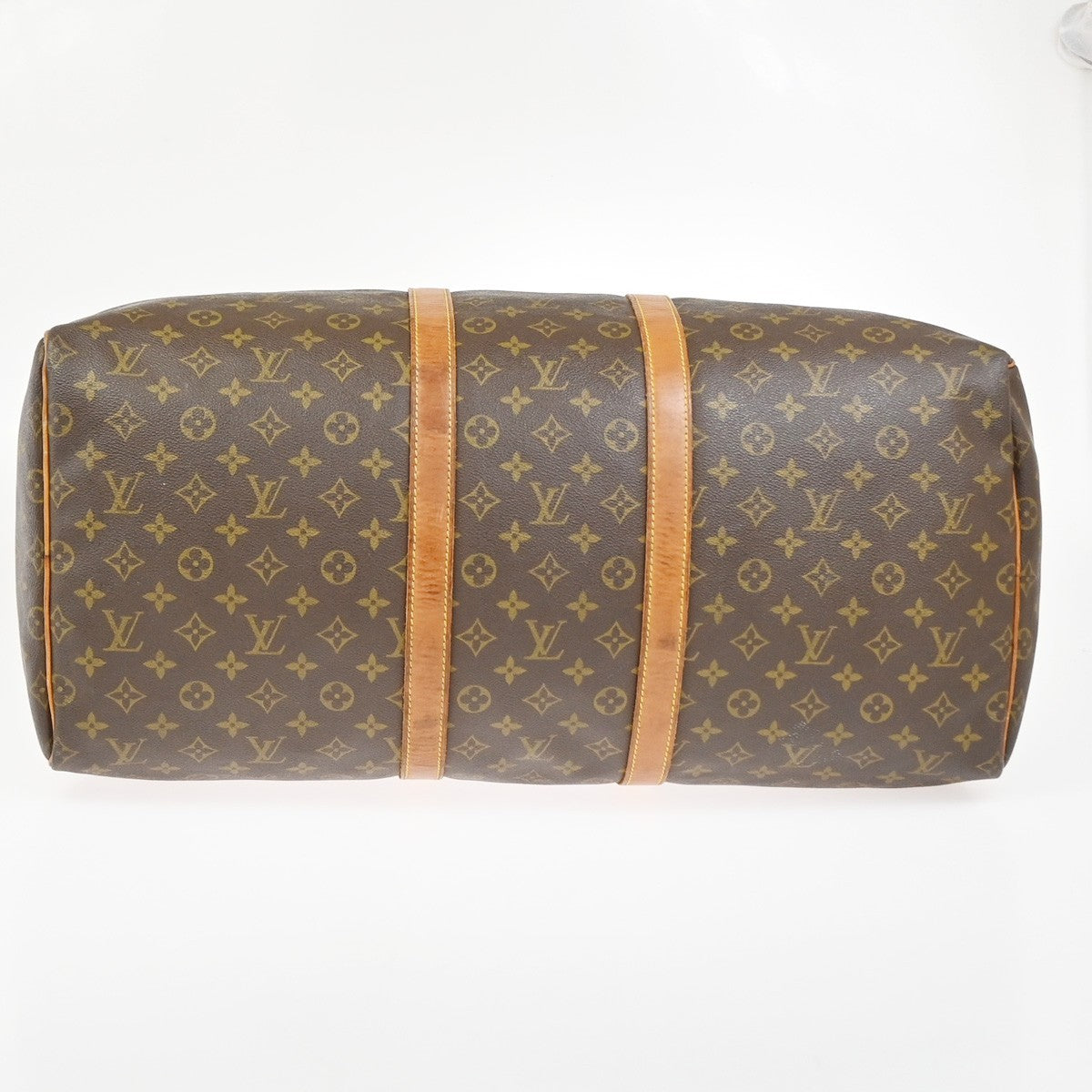 LOUIS VUITTON Keepall 55 Travel Hand Bag Monogram Leather Brown M41424 61YJ081