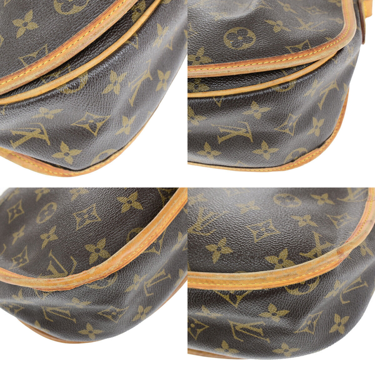 LOUIS VUITTON Menilmontant PM Shoulder Bag Monogram Leather BN M40474 72YG628