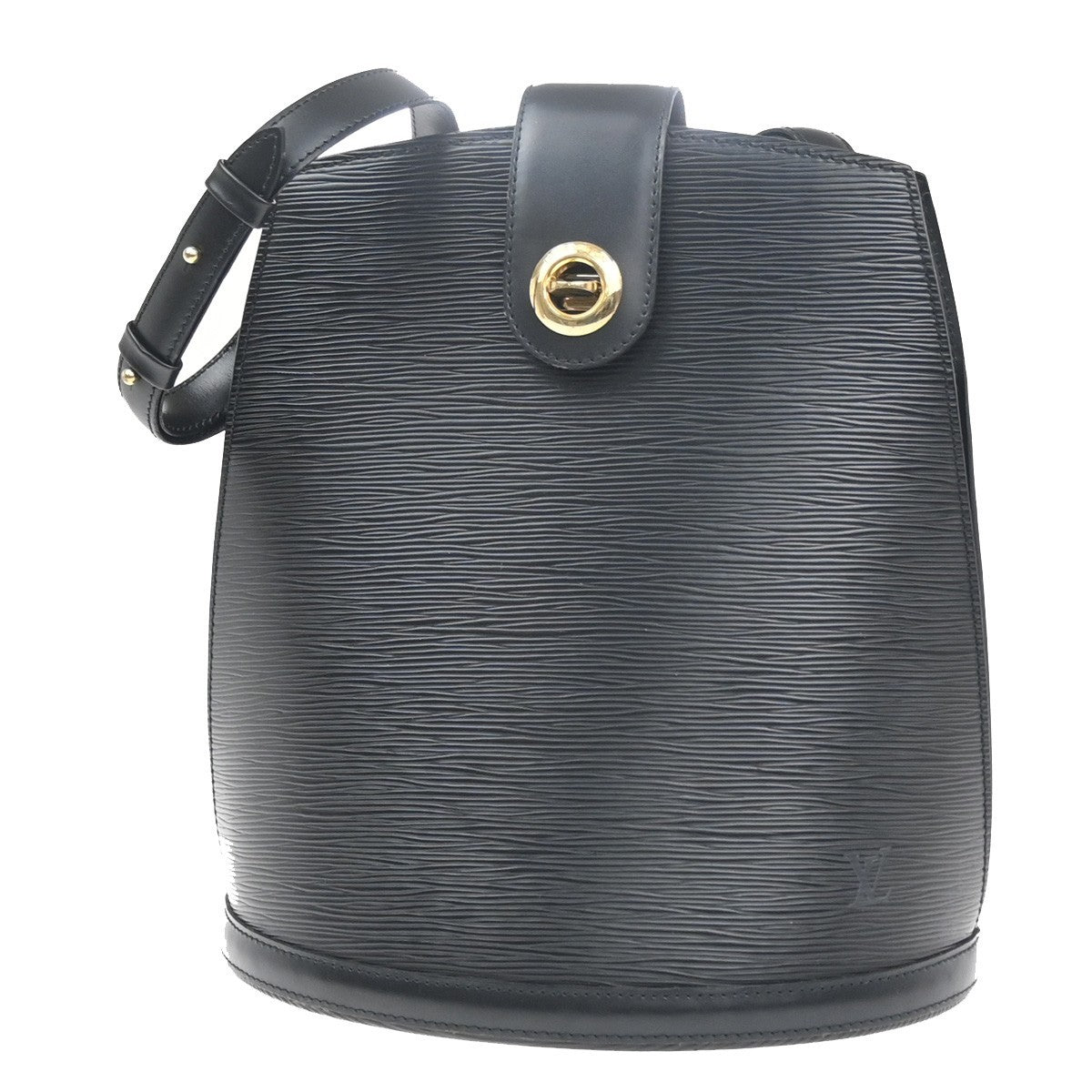 LOUIS VUITTON LV Cluny Shoulder Bag Epi Leather Black France M52252 77MA445