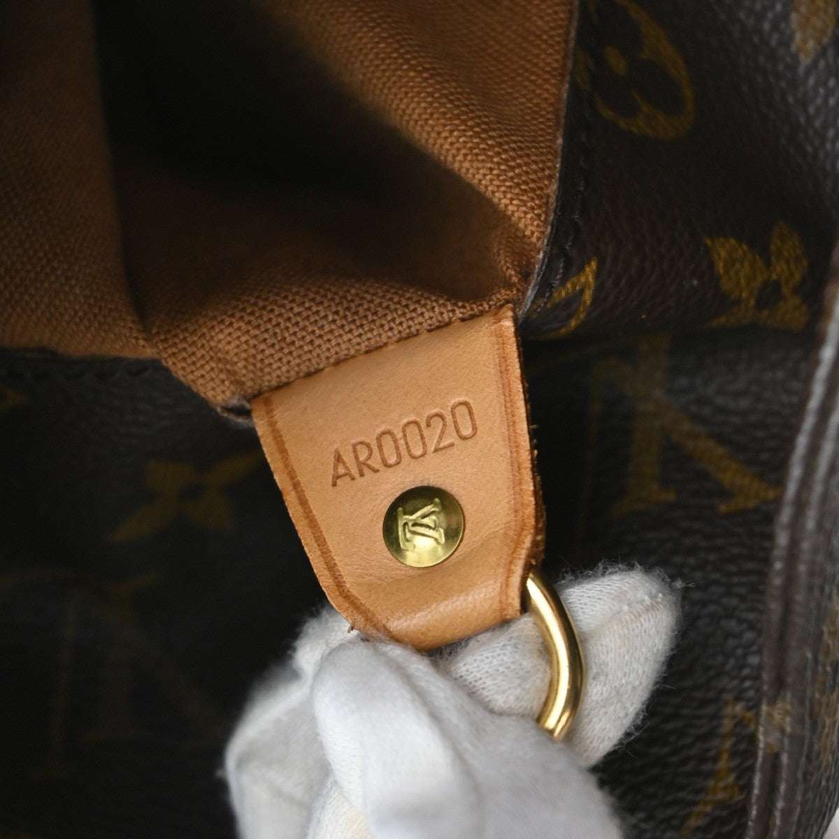 LOUIS VUITTON Cabas Alto Shoulder Bag Monogram Leather Brown M51152  70YJ153