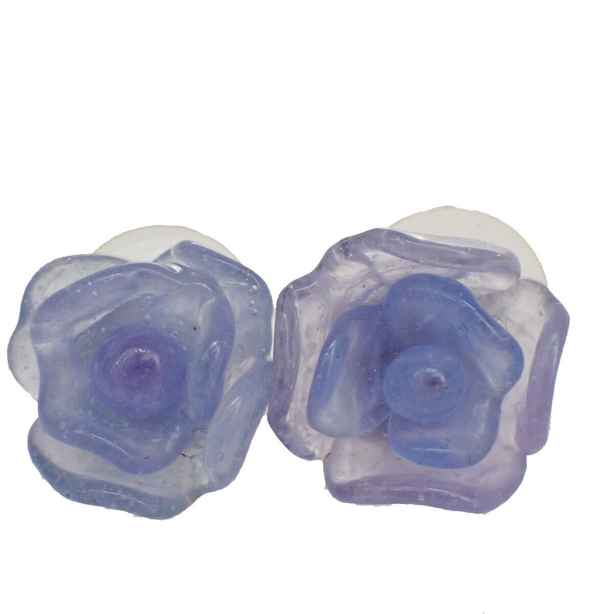 CHANEL Camellia Earrings Studs Bracelet Bangle 2 Set Purple 01P  77RC803