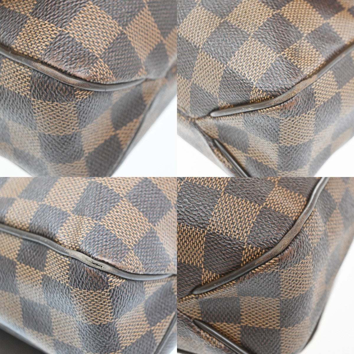 LOUIS VUITTON District MM Shoulder Bag Damier Ebene Leather Brown N41212 87MA625