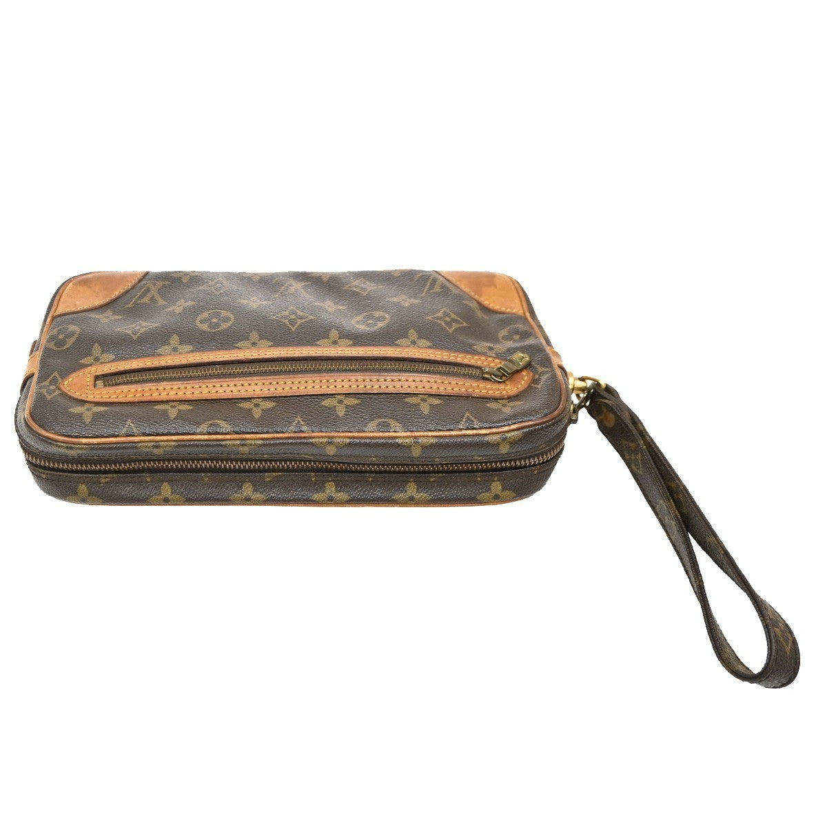 LOUIS VUITTON Marly Dragonne GM Clutch Hand Bag Monogram Brown M51825 67KC022