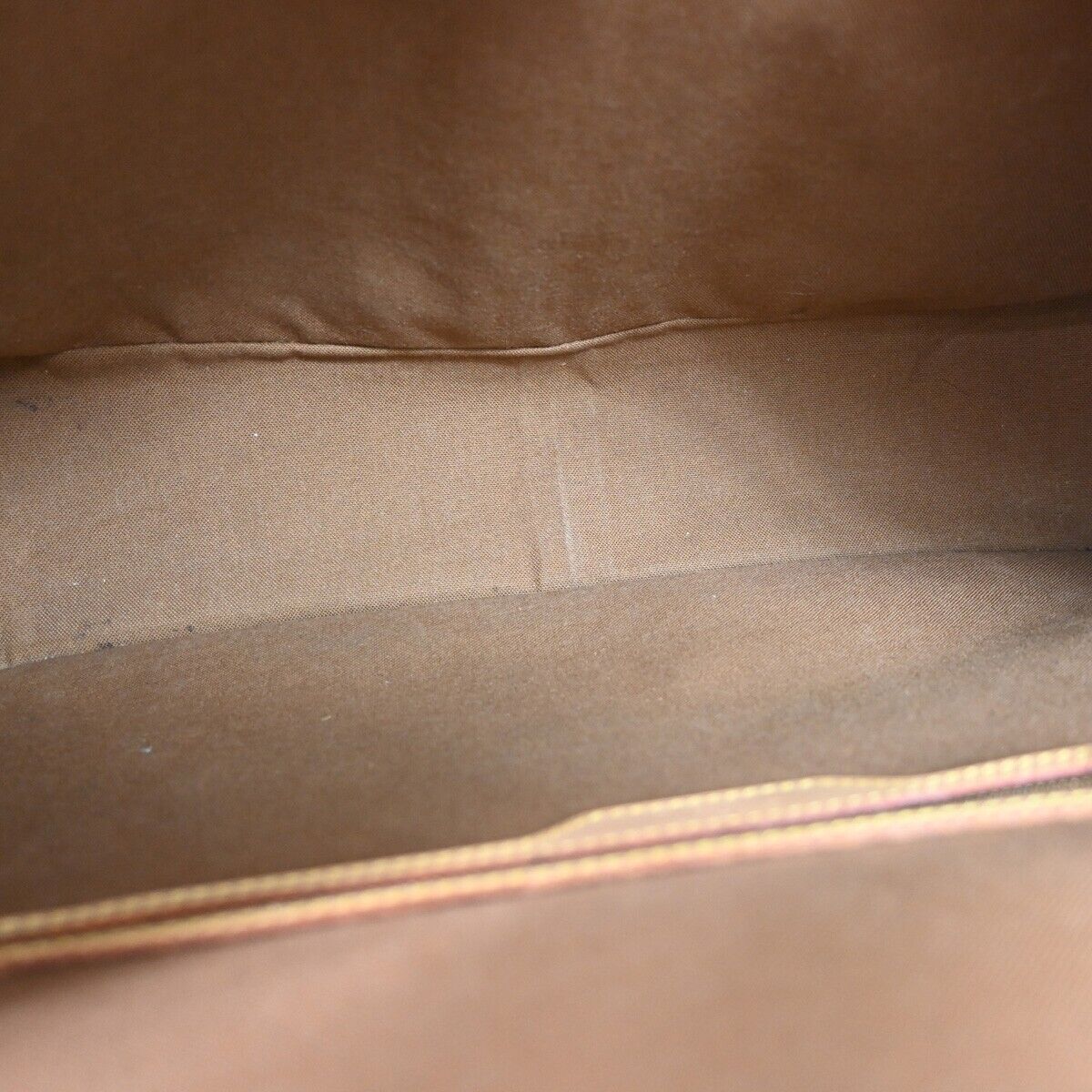 LOUIS VUITTON Gibeciere GM Shoulder Bag Monogram Leather Brown M42246 16EA839