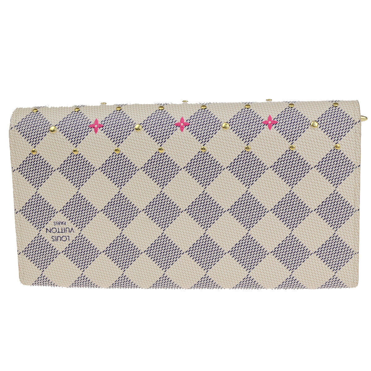 LOUIS VUITTON Portefeuille Sarah Long Bifold Wallet Damier Azur N45296 19SJ327