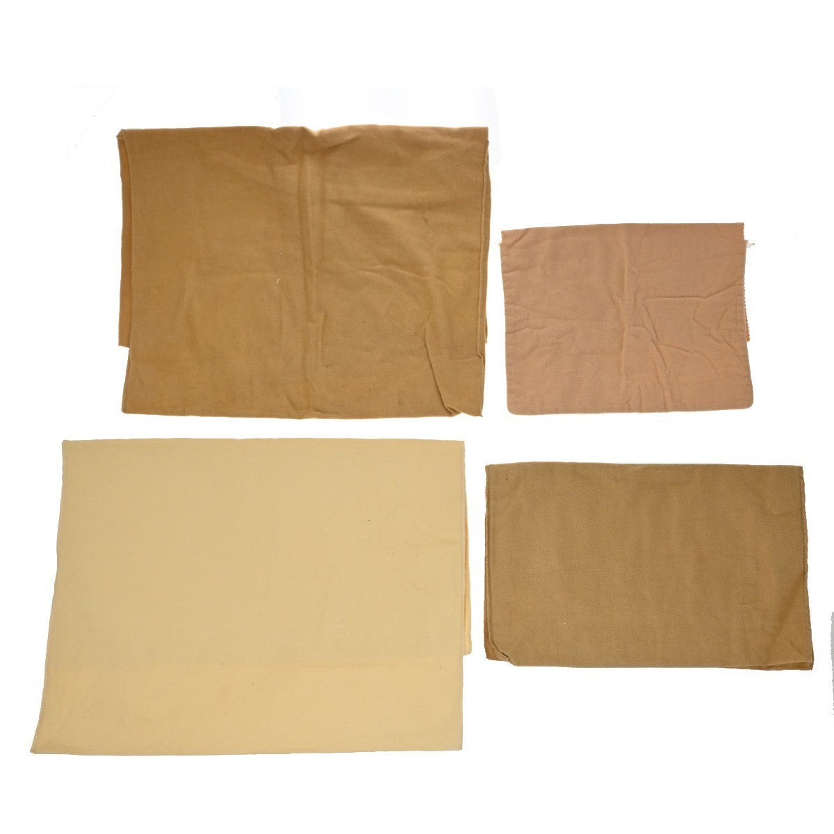 LOUIS VUITTON Logo 10 Set Dust Bag Drawstring Canvas Cotton Beige Brown 09KP190