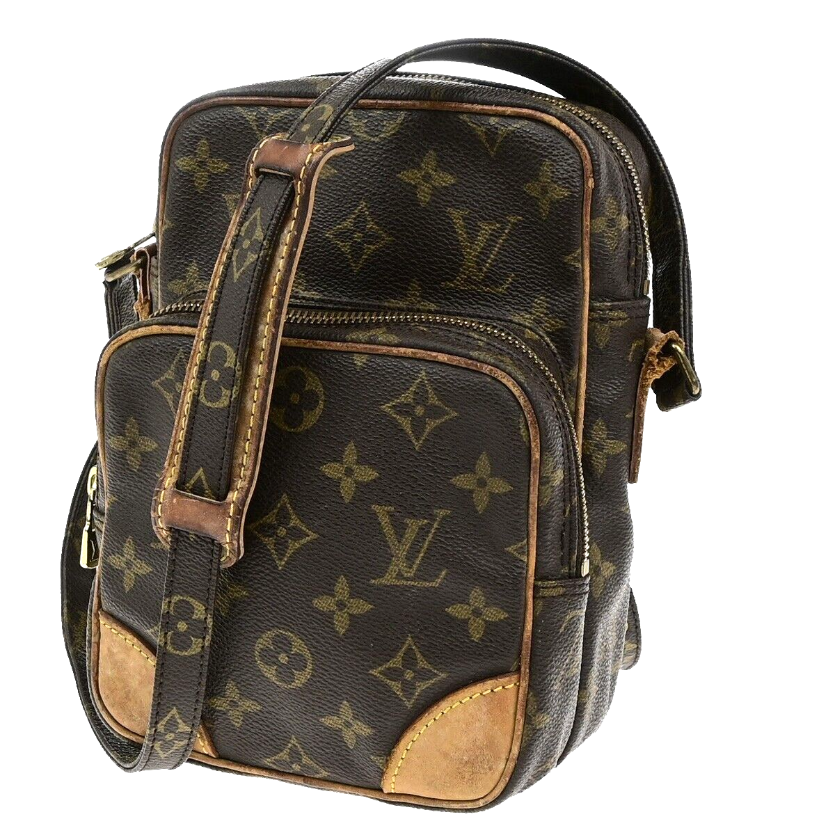 LOUIS VUITTON Amazon Crossbody Shoulder Bag Monogram Leather BN M45236 02FB522