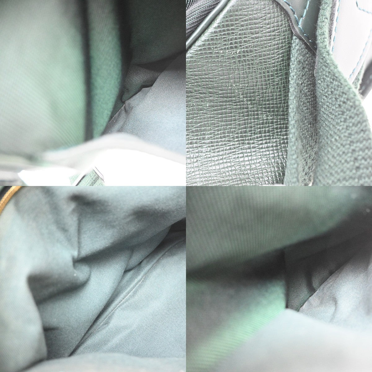 LOUIS VUITTON LV Dersou Shoulder Bag Taiga Leather Green France M30164 37KD101