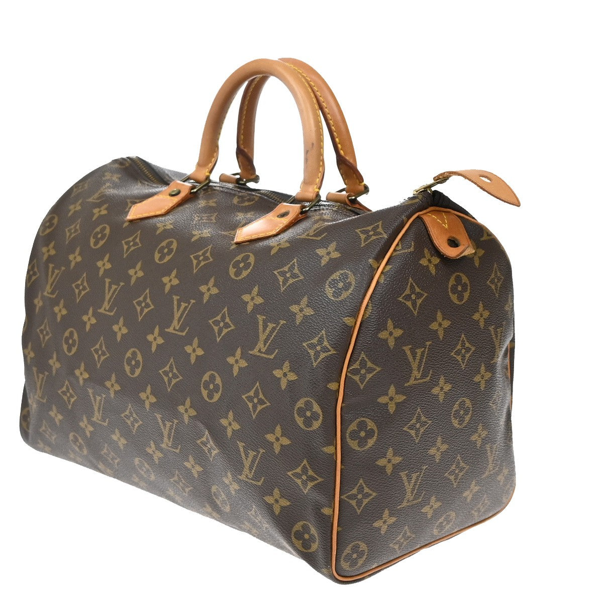 LOUIS VUITTON Speedy 35 Travel Hand Bag Monogram Leather Brown M41524 20KB513