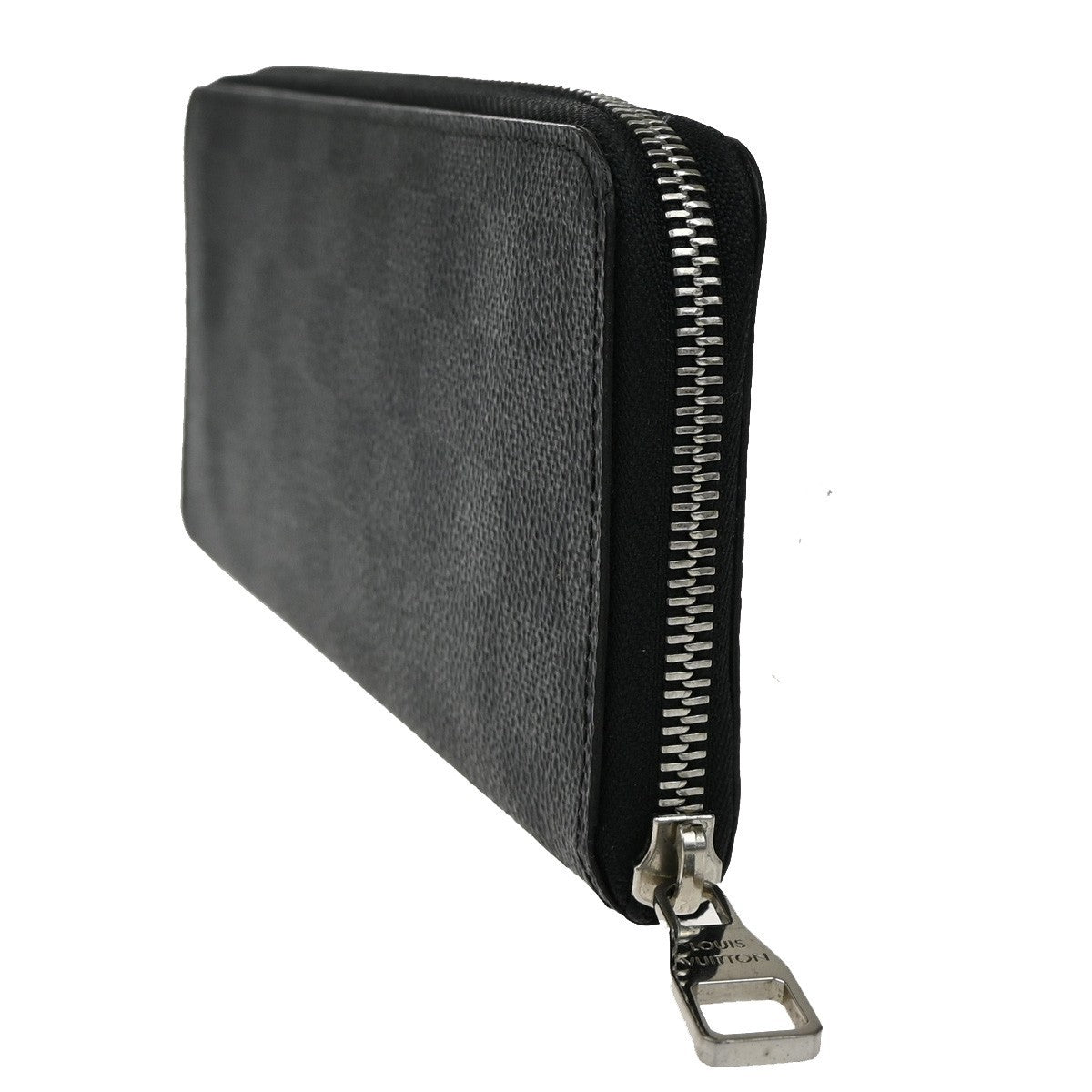 LOUIS VUITTON Long Zippy Wallet Vertical Damier Graphite Leather N63095 83KB339