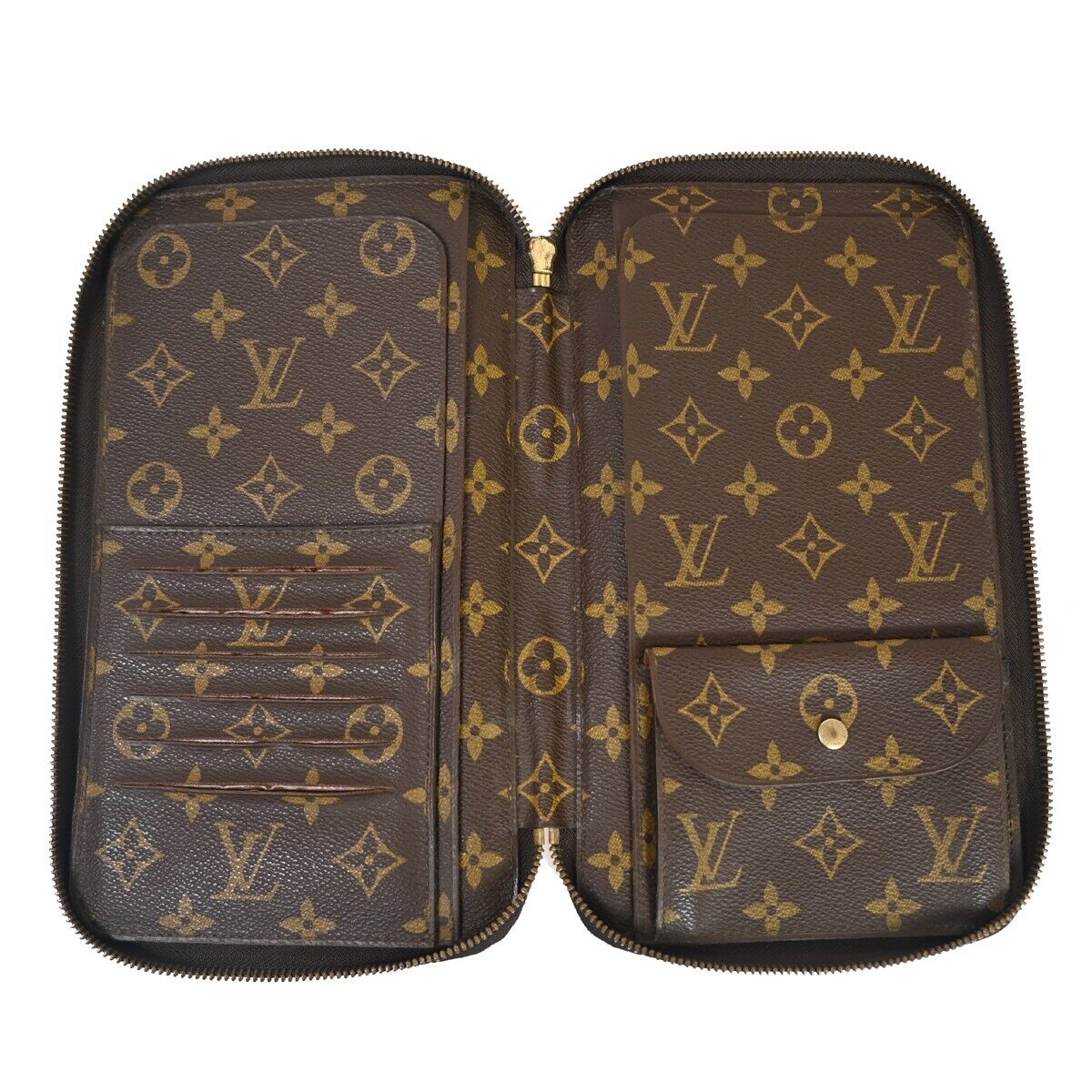 LOUIS VUITTON Poche Escapade Bifold Wallet Monogram Leather BN M60113 70GA364