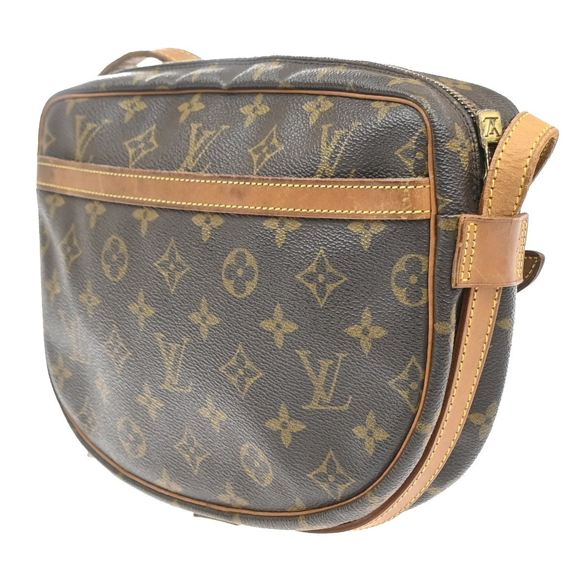 LOUIS VUITTON Jeune Fille MM Shoulder Bag Monogram Leather Brown M51226 36MA566