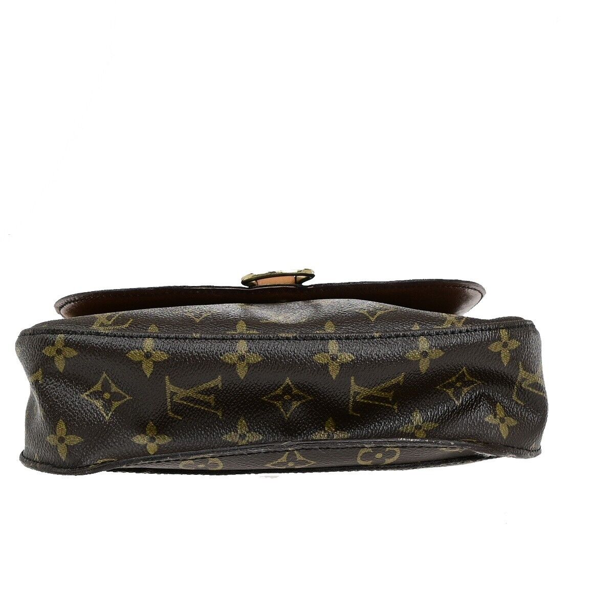 LOUIS VUITTON Saint Cloud GM Shoulder Bag Monogram Leather Brown M51242 30EC732
