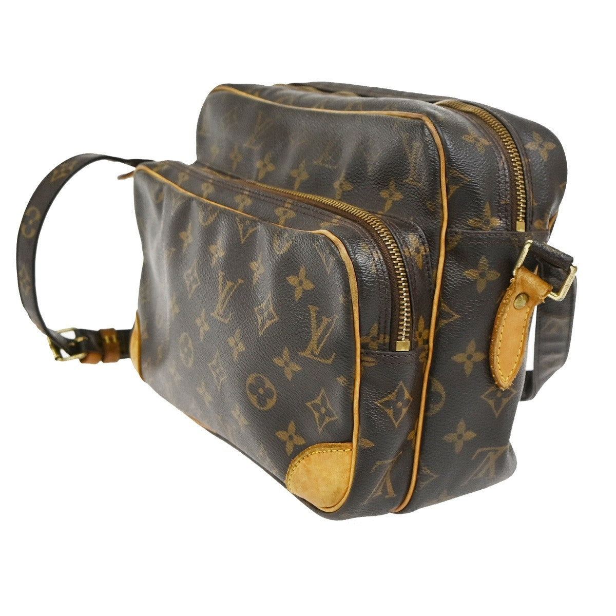 LOUIS VUITTON Nile Crossbody Shoulder Bag Monogram Leather Brown M45244 35CB012