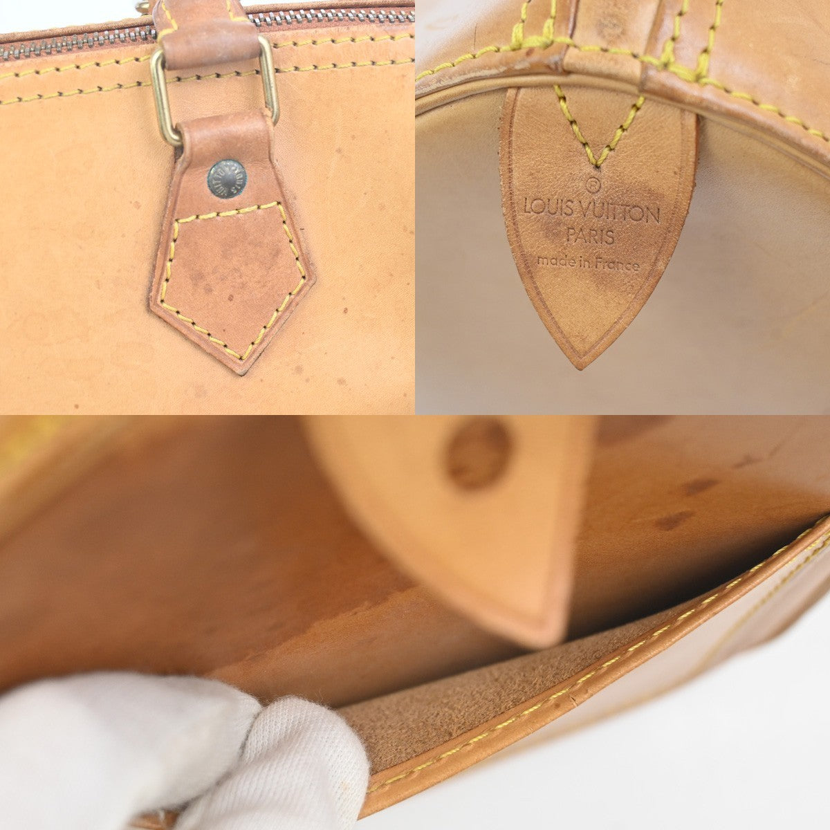 LOUIS VUITTON Speedy 30 Travel Hand Bag Nomade Leather Brown M85392 86ZA328
