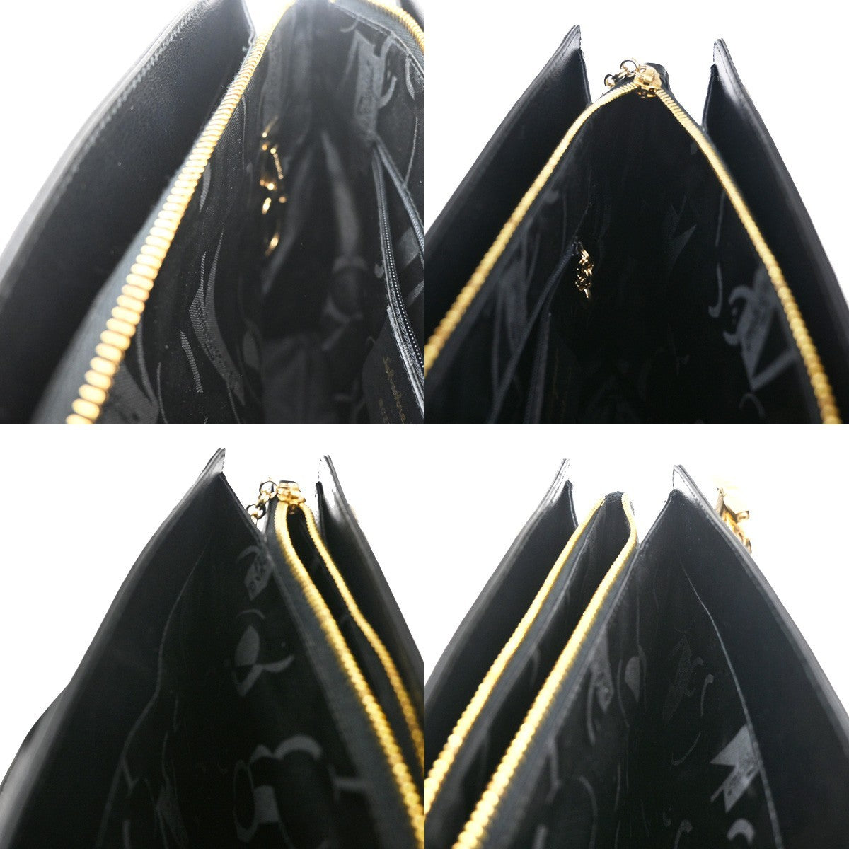 SALVATORE FERRAGAMO Gancini Shoulder Hand Bag Leather Black GHW 35CA312