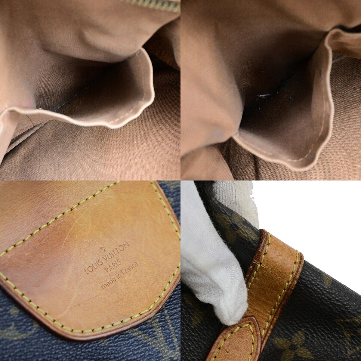 LOUIS VUITTON LV Stresa GM Shoulder Bag Monogram Leather Brown M51188 78EC984