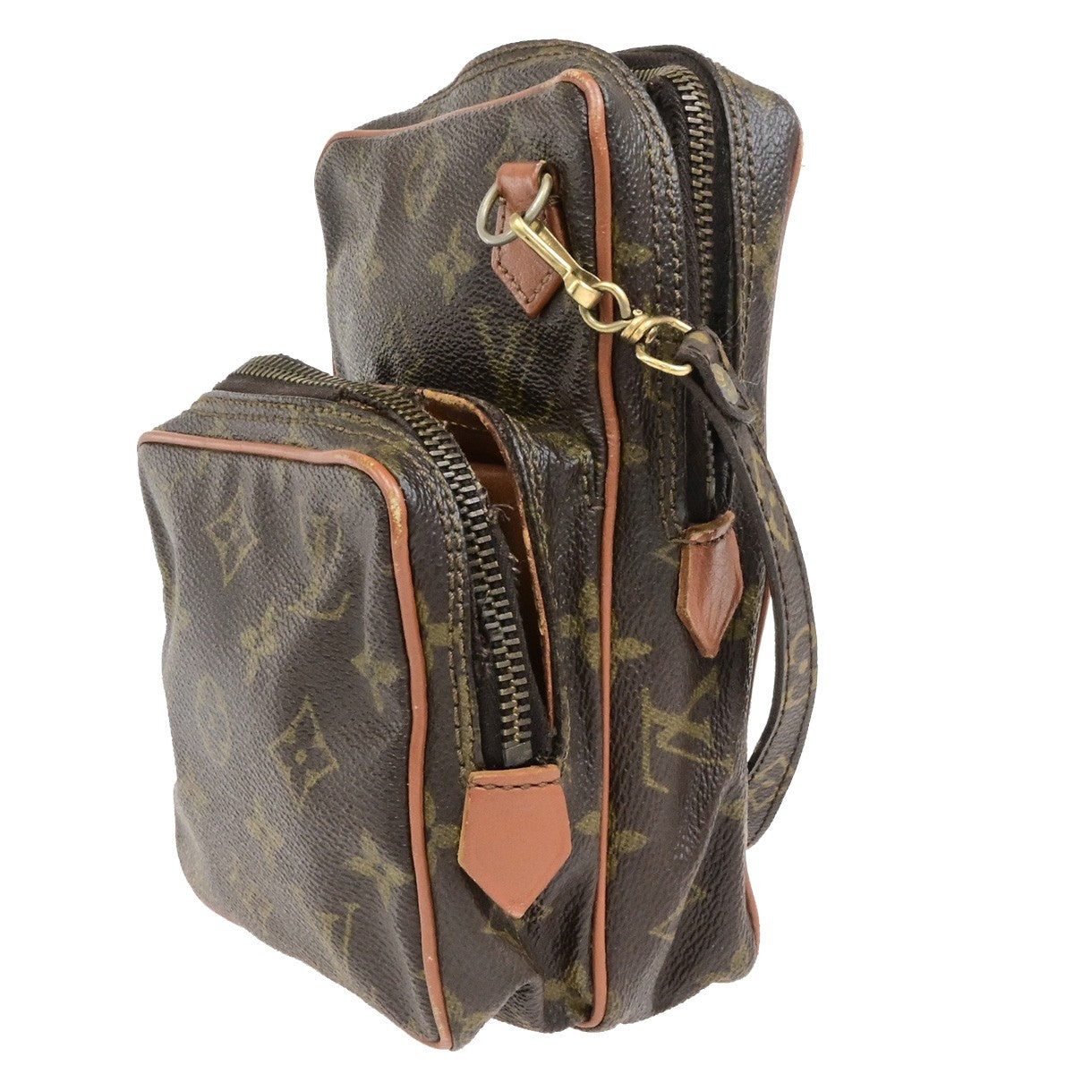 LOUIS VUITTON Mini Amazon Shoulder Bag Monogram Leather Brown M45238 04YH106
