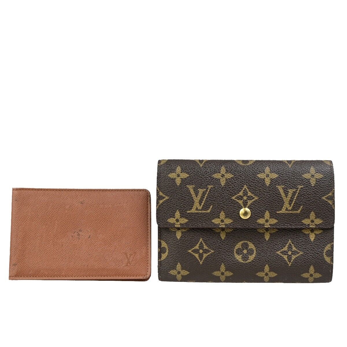 LOUIS VUITTON Porte Tresor Etui Papier Trifold Wallet Monogram BN M61202 01ED218