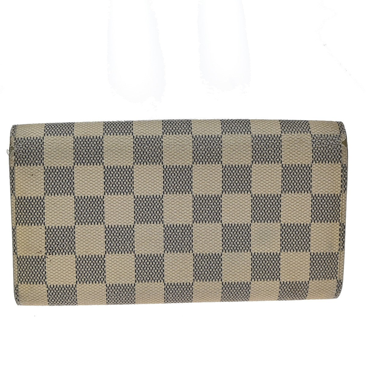 LOUIS VUITTON Portefeuille Sarah Long Wallet Damier Azur White N61735 05KB398