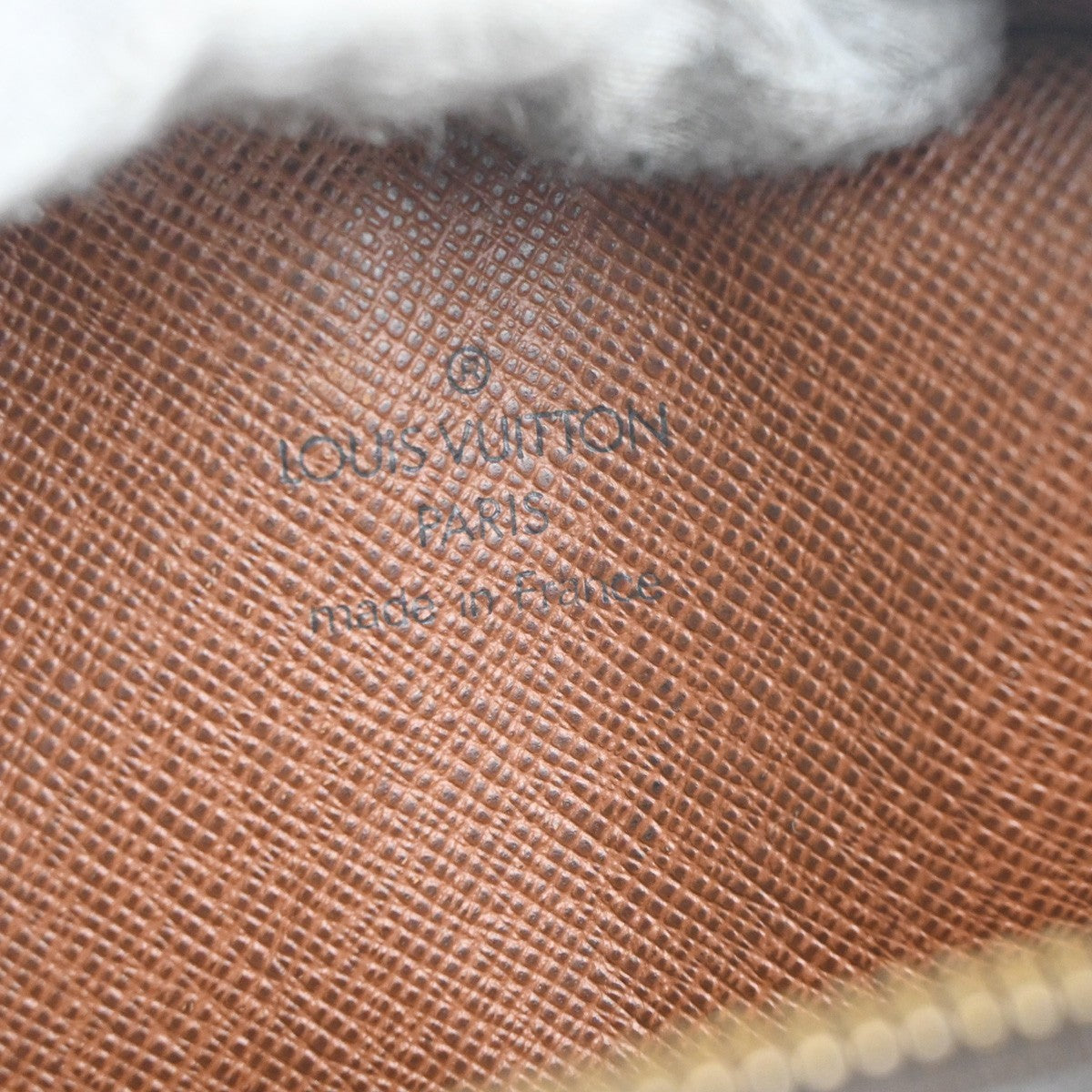 LOUIS VUITTON Danube Shoulder Bag Monogram Leather Brown France M45266 65KC819