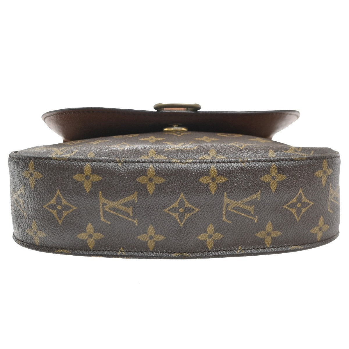 LOUIS VUITTON Saint Cloud GM Shoulder Bag Monogram Leather Brown M51242 34MA363