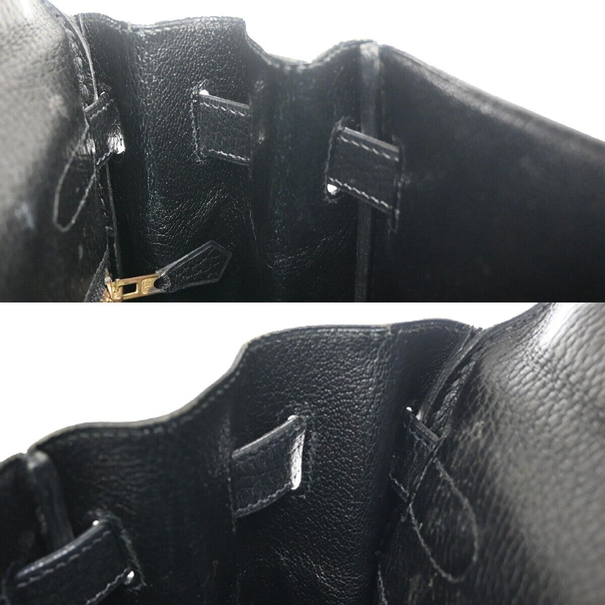 HERMES KELLY 35 2WAY HAND BAG TAURILLON CLEMENCE ◯V CADENA BLACK GHW 110LC493