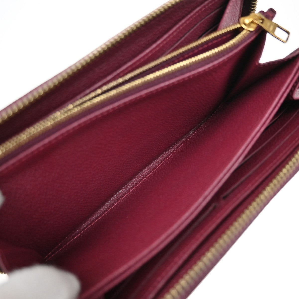 LOUIS VUITTON Zippy Wallet Long Wallet Monogram Empreinte Raisin M64803 73KB340