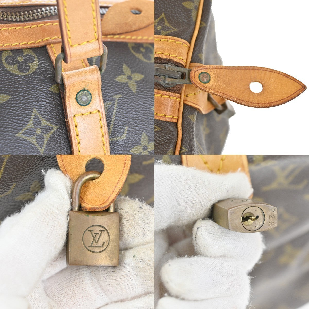 LOUIS VUITTON Sac Souple 35 Travel Hand Bag Monogram Leather BN M41626 77TA481