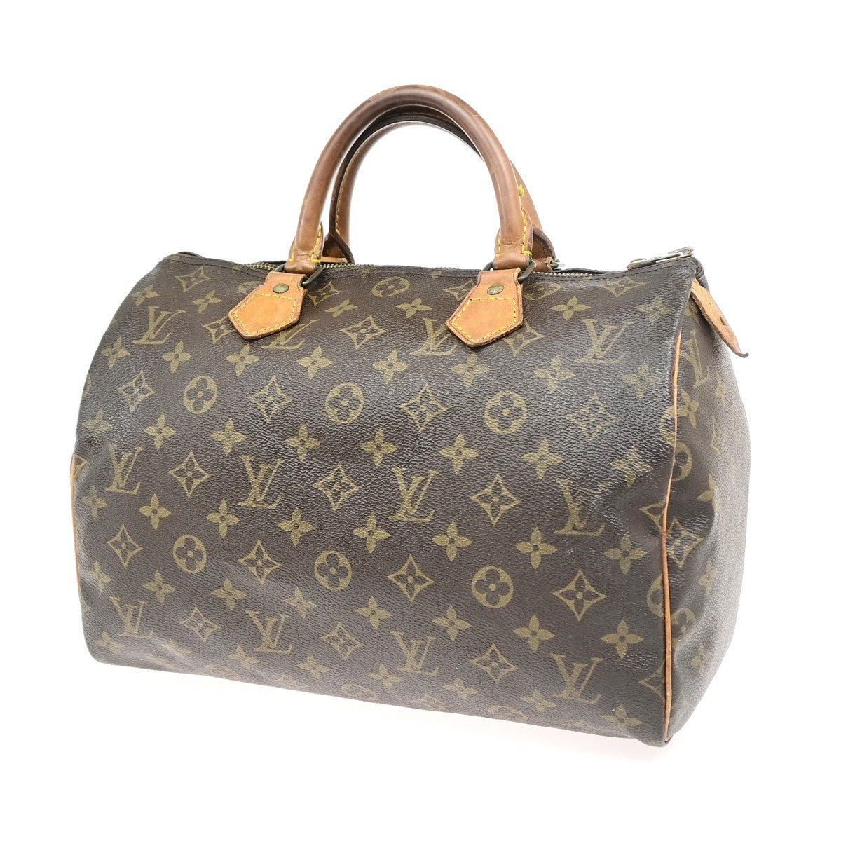 LOUIS VUITTON Speedy 30 Travel Hand Bag Monogram Leather Brown M41526 82YJ253