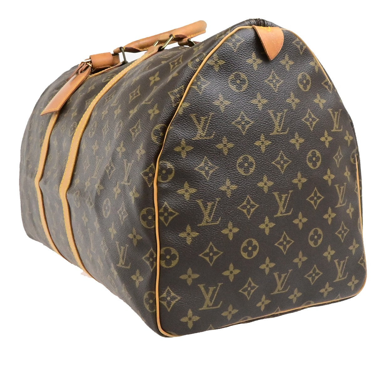 LOUIS VUITTON Keepall 55 Travel Hand Bag Monogram Leather Brown M41424 92YH095