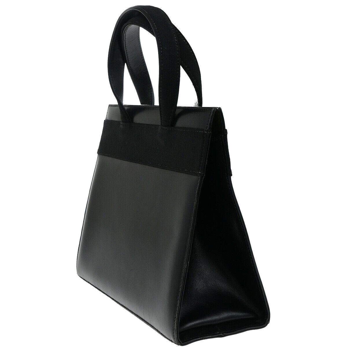 SALVATORE FERRAGAMO Vara 2Way Shoulder Hand Bag Leather Black GHW Italy 35YH085