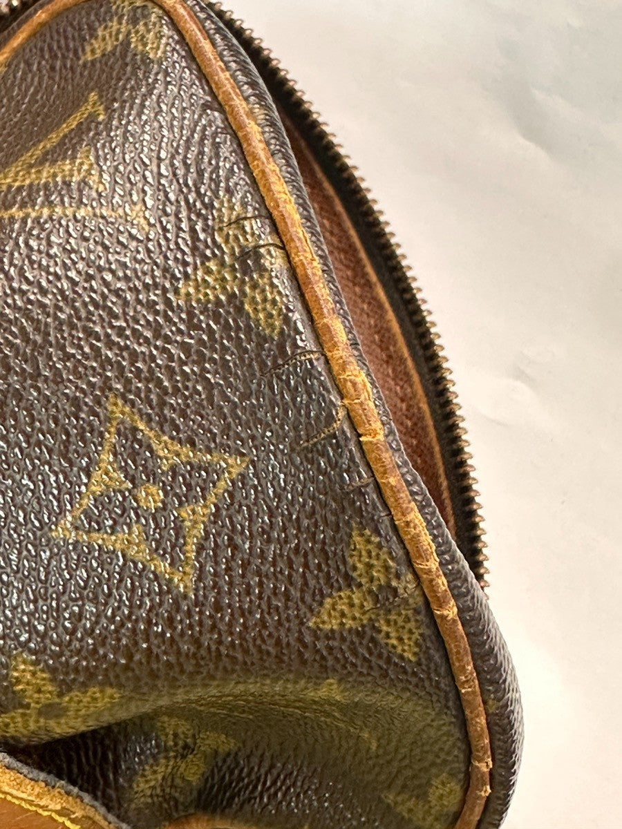 LOUIS VUITTON Danube Shoulder Bag Monogram Leather Brown France M45266 09SA039